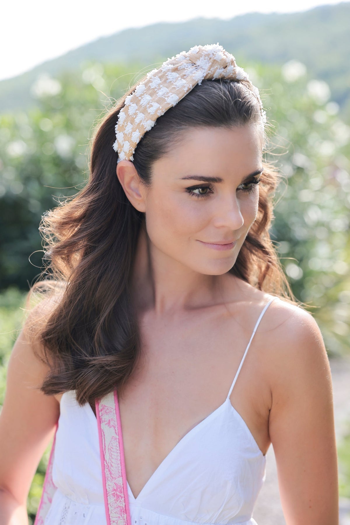 Everly Tufted Straw Knotted Headband