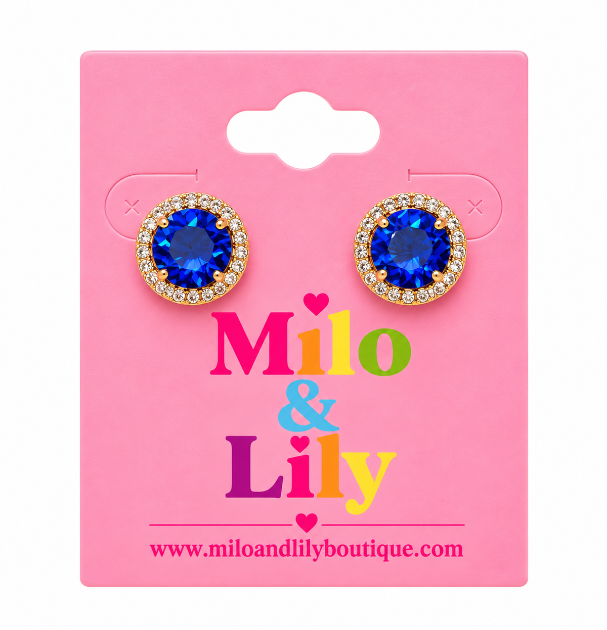 Royal Blue Radiance Stud Earrings