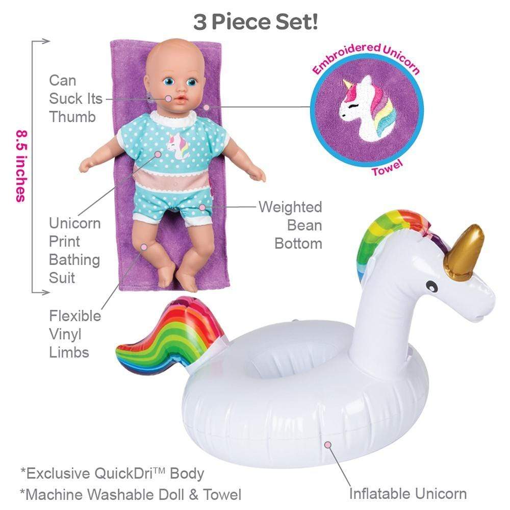 SplashTime Baby Doll: Magical Unicorn