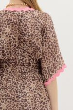 Leopard Rick-Rack Cover Up