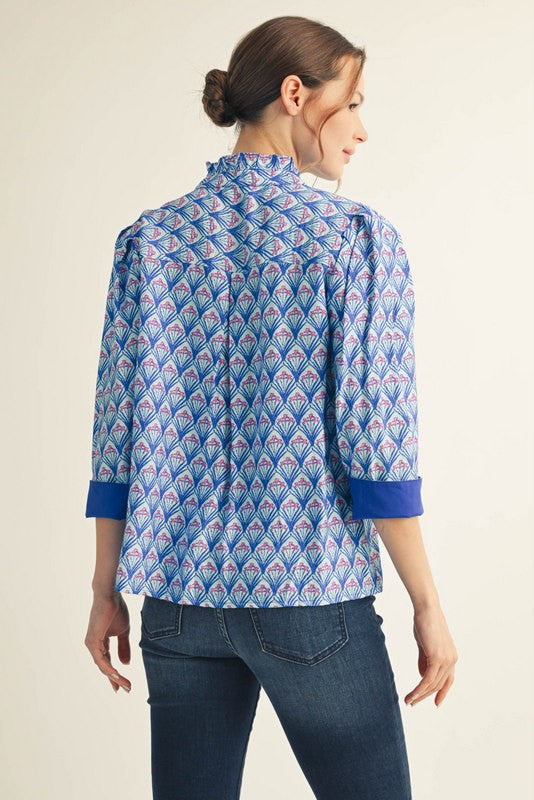 The Fan Pleat Blouse