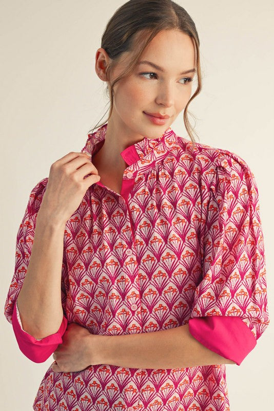 The Fan Pleat Blouse