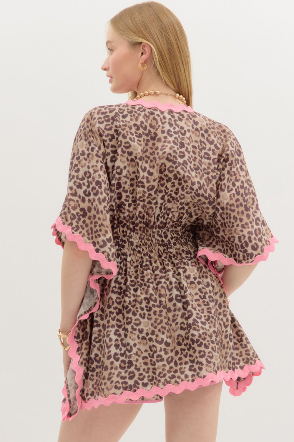 Leopard Rick-Rack Cover Up