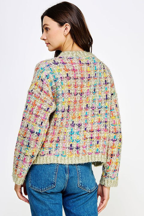 The Luxe Confetti Tweed Sweater