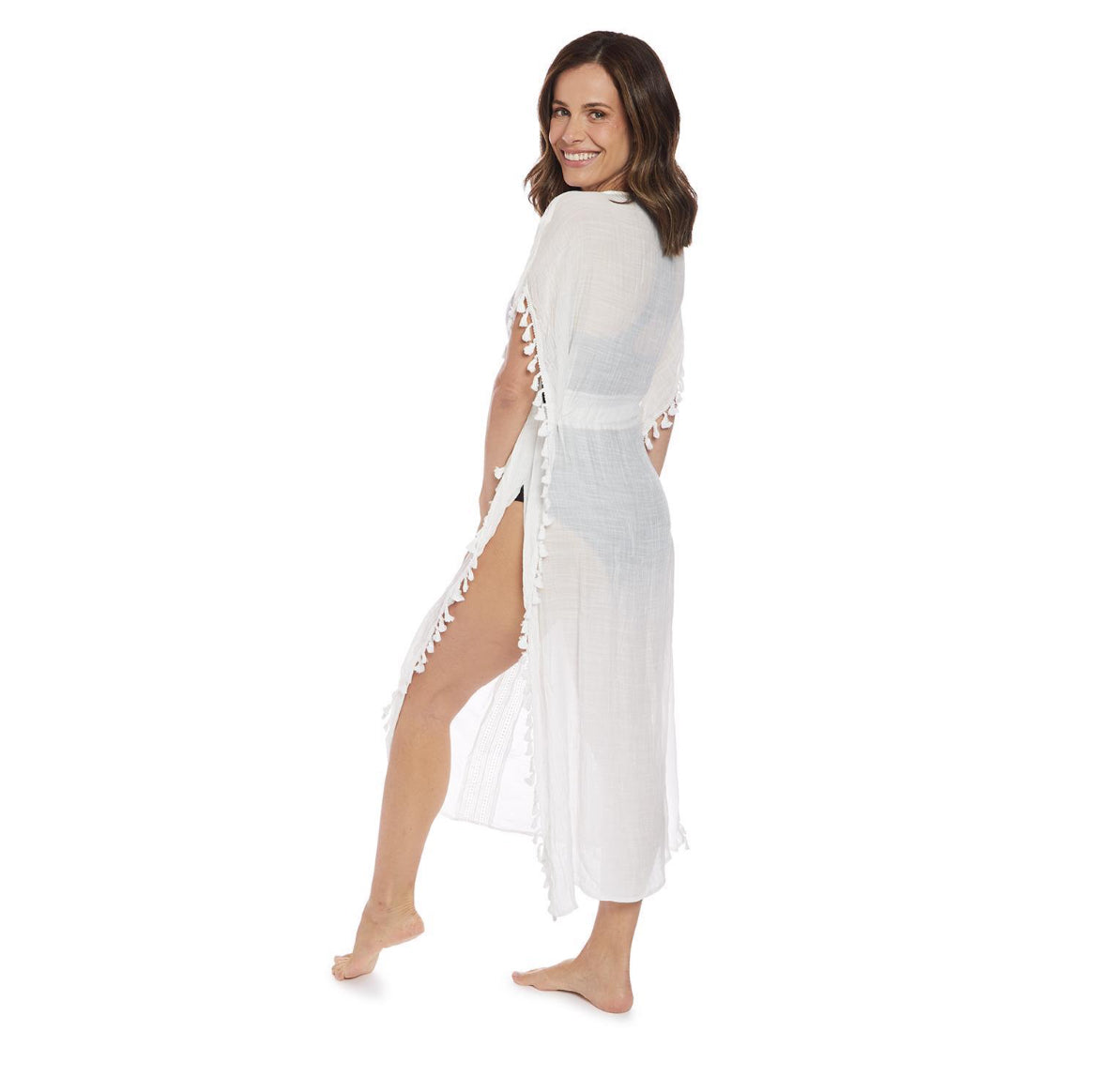 Seaside White Tunic Coverup - Milo & Lily Boutique