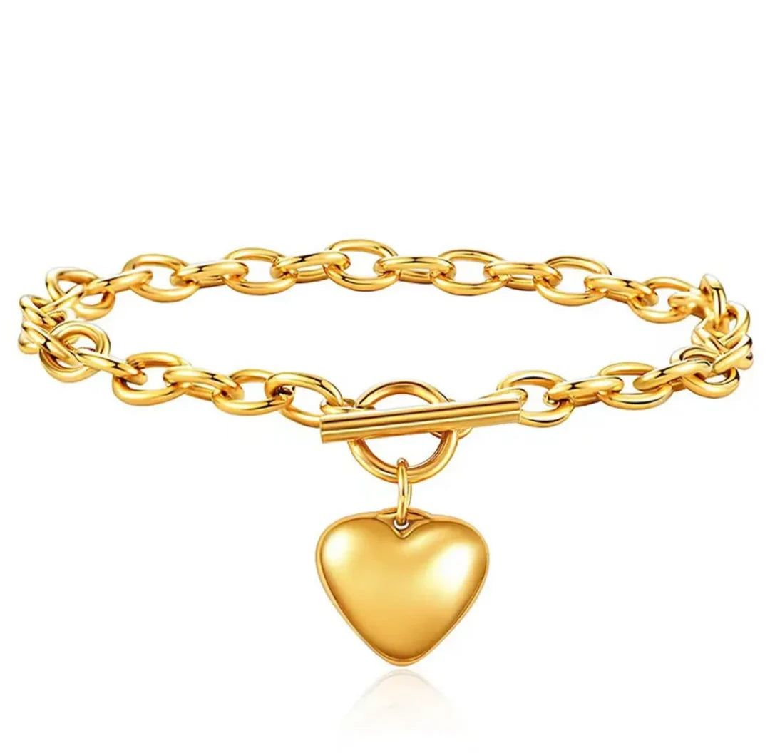 The Golden Heart Toggle Bracelet ✨ - Milo & Lily Boutique