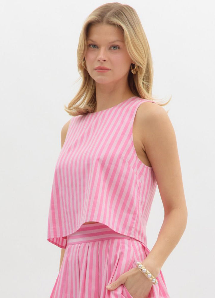Barbie Boardwalk Back Button Tank