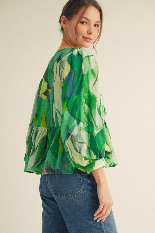 The Petal Swirl Blouse