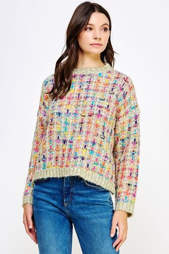 The Luxe Confetti Tweed Sweater