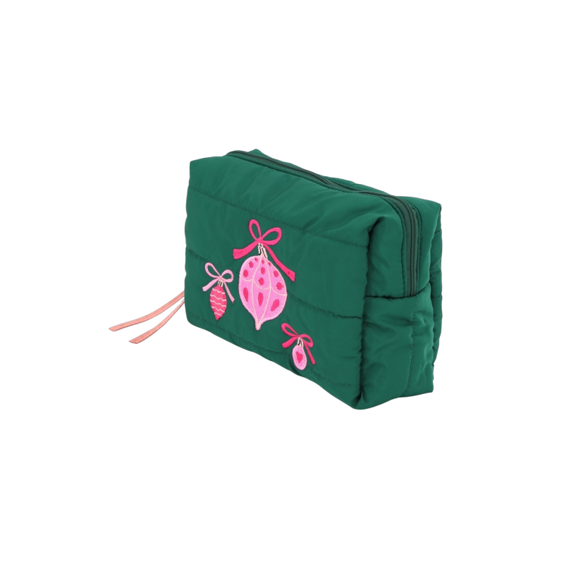 The Ornament Edit Quilted Cosmetic Bag 🎀🎄