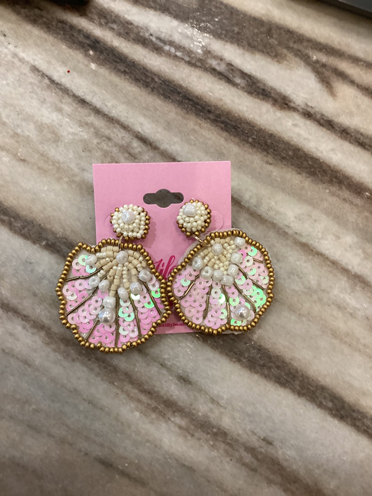 Seaside Sparkle Beaded Earrings