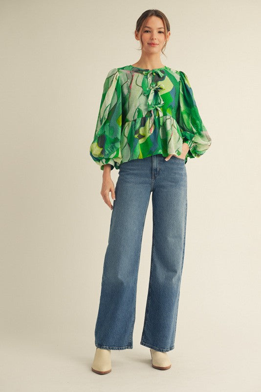 The Petal Swirl Blouse