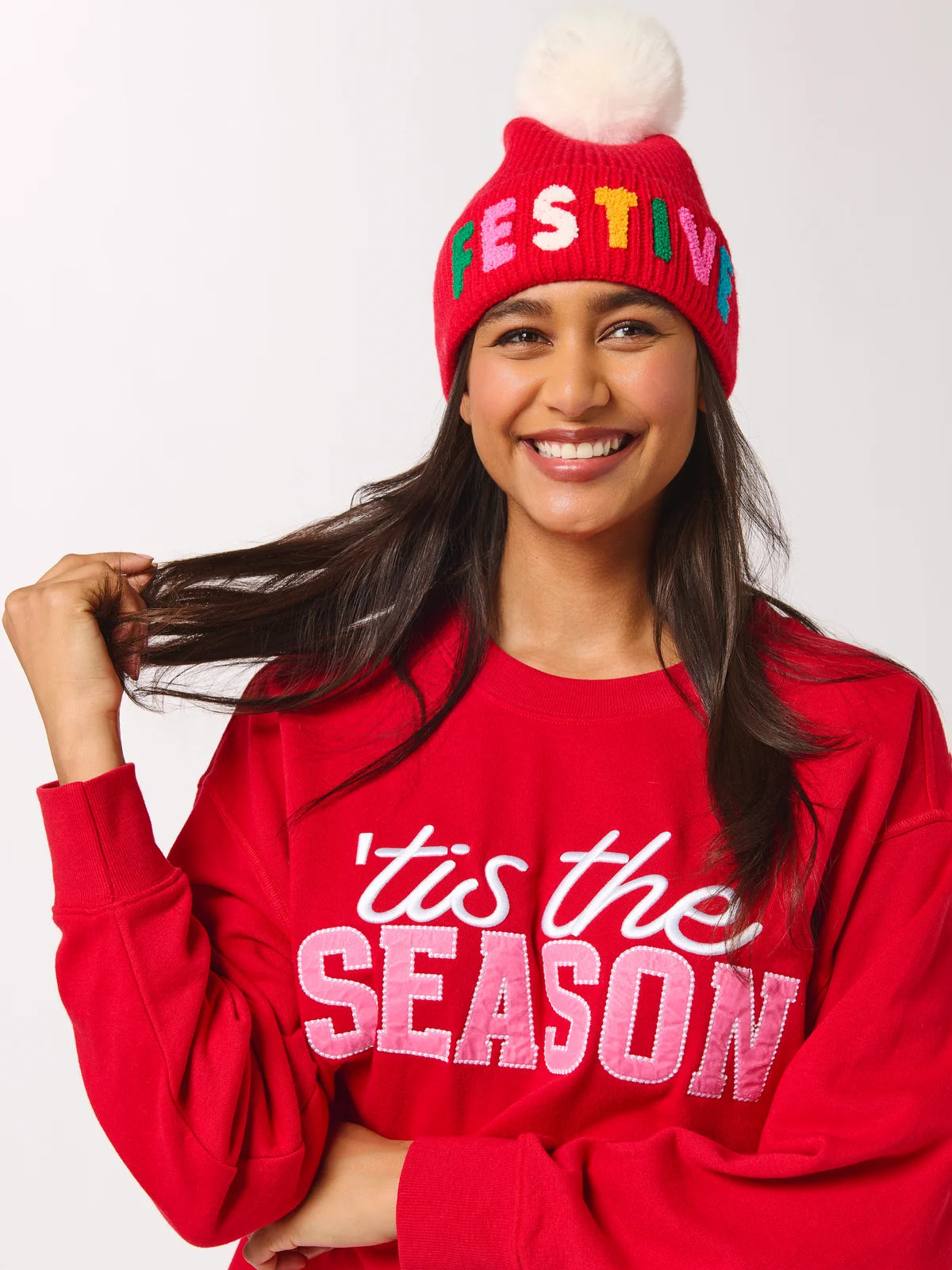 Red Festive Beanie
