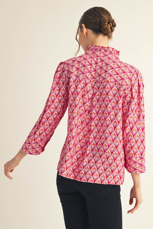 The Fan Pleat Blouse