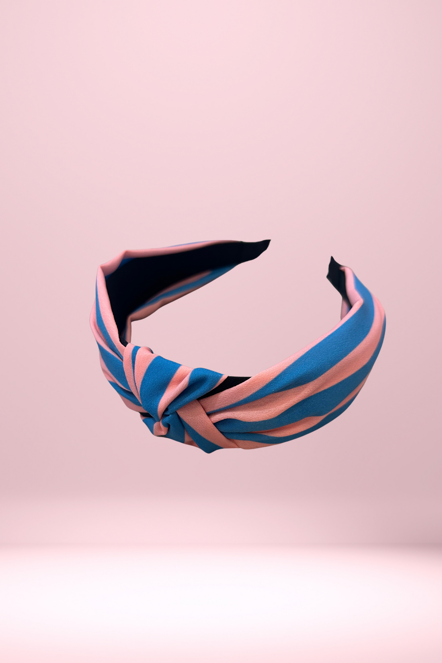 Pink & Blue Stripe Knot Headband