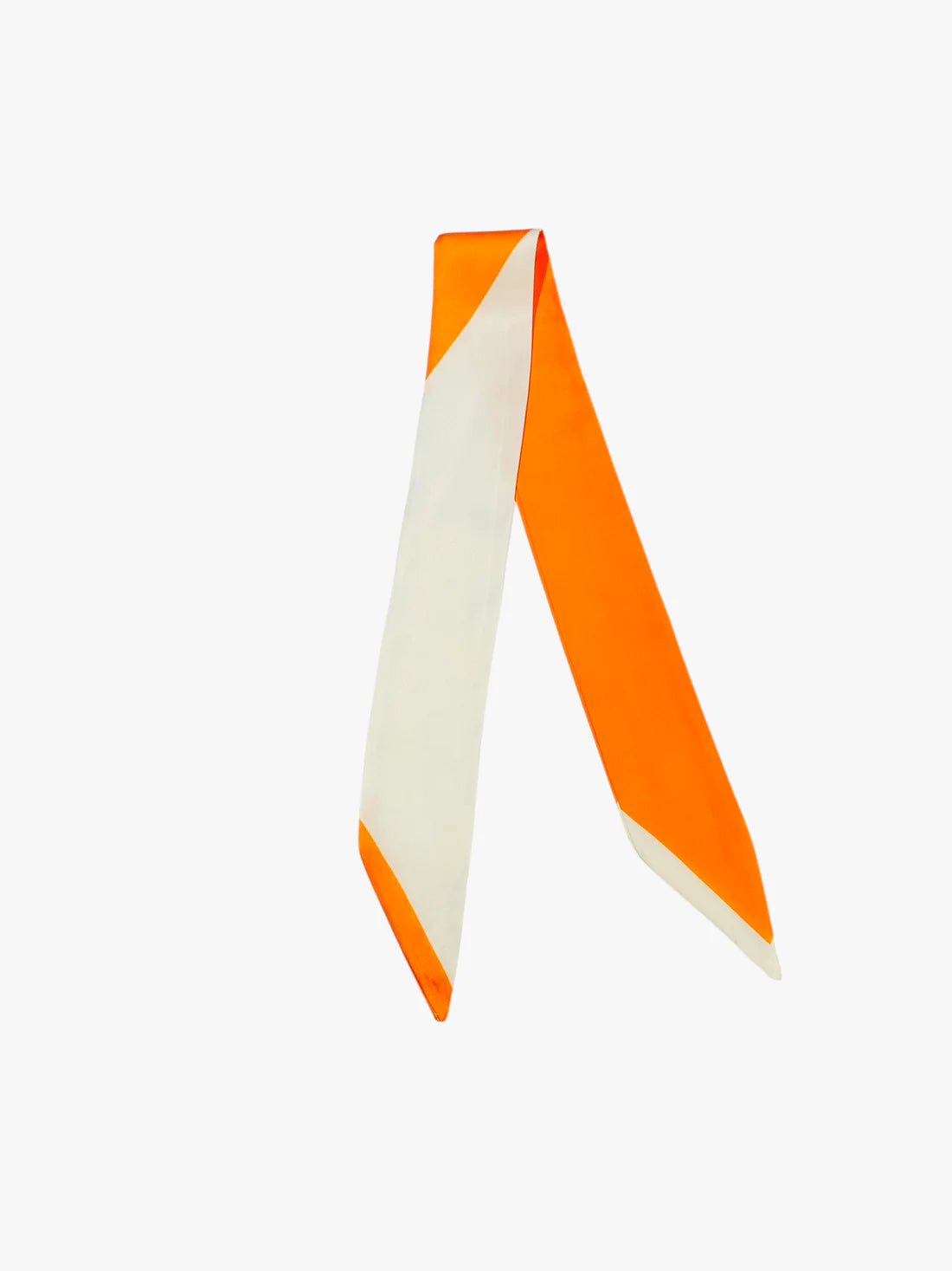 Orange/White Twilly Scarf