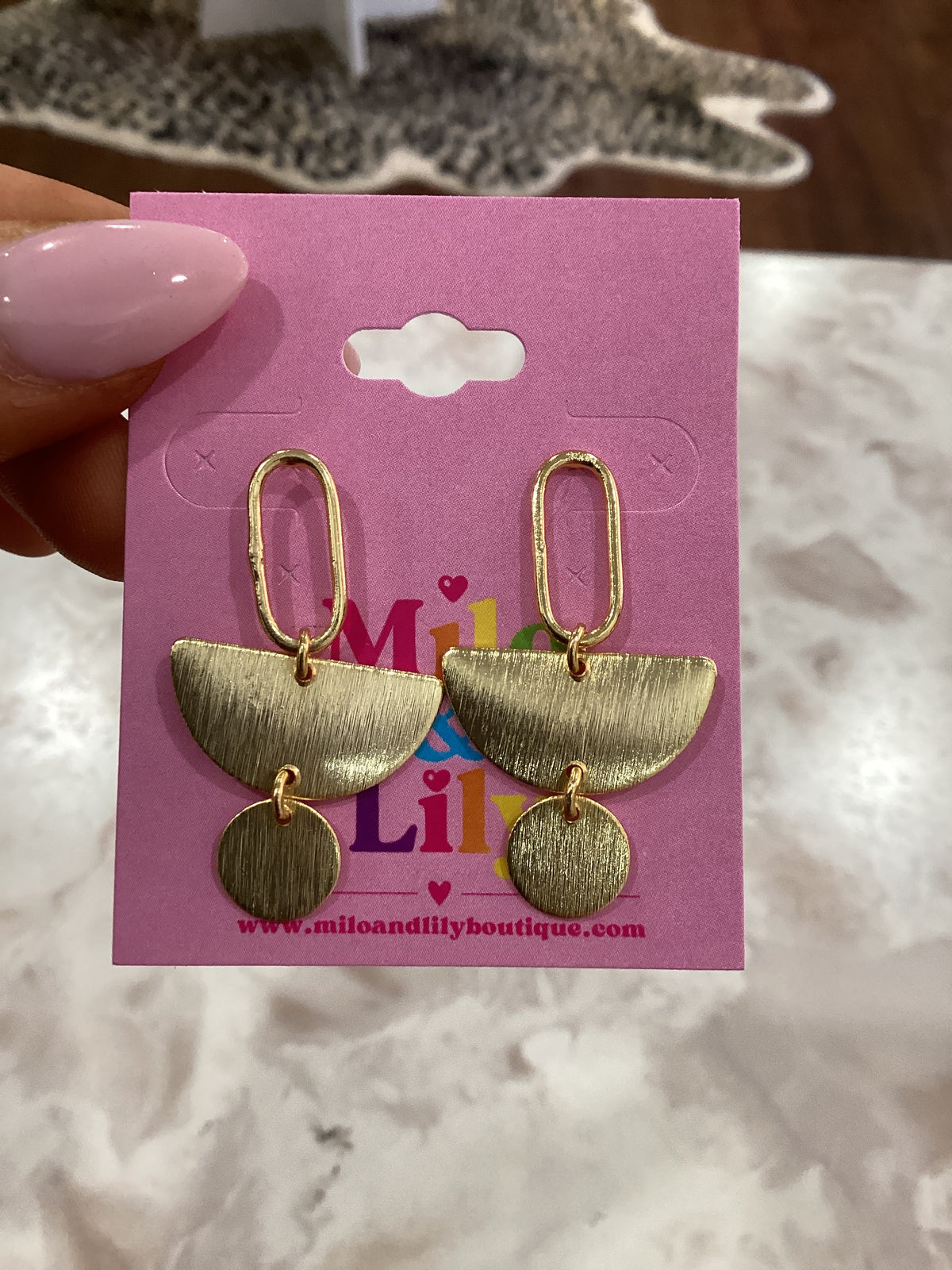 The Modern Muse Gold Geometric Earring