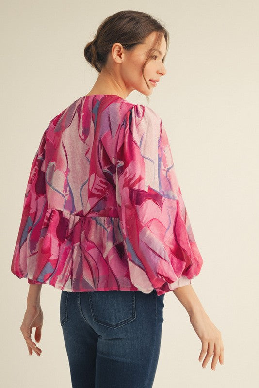 The Petal Swirl Blouse