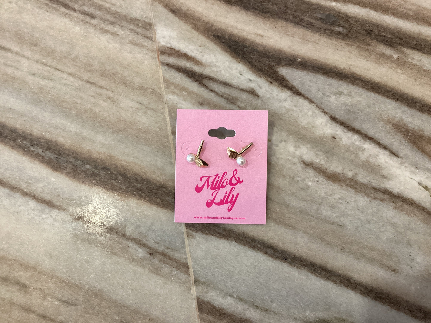 Golf Club and Pearl Earrings - Milo & Lily Boutique