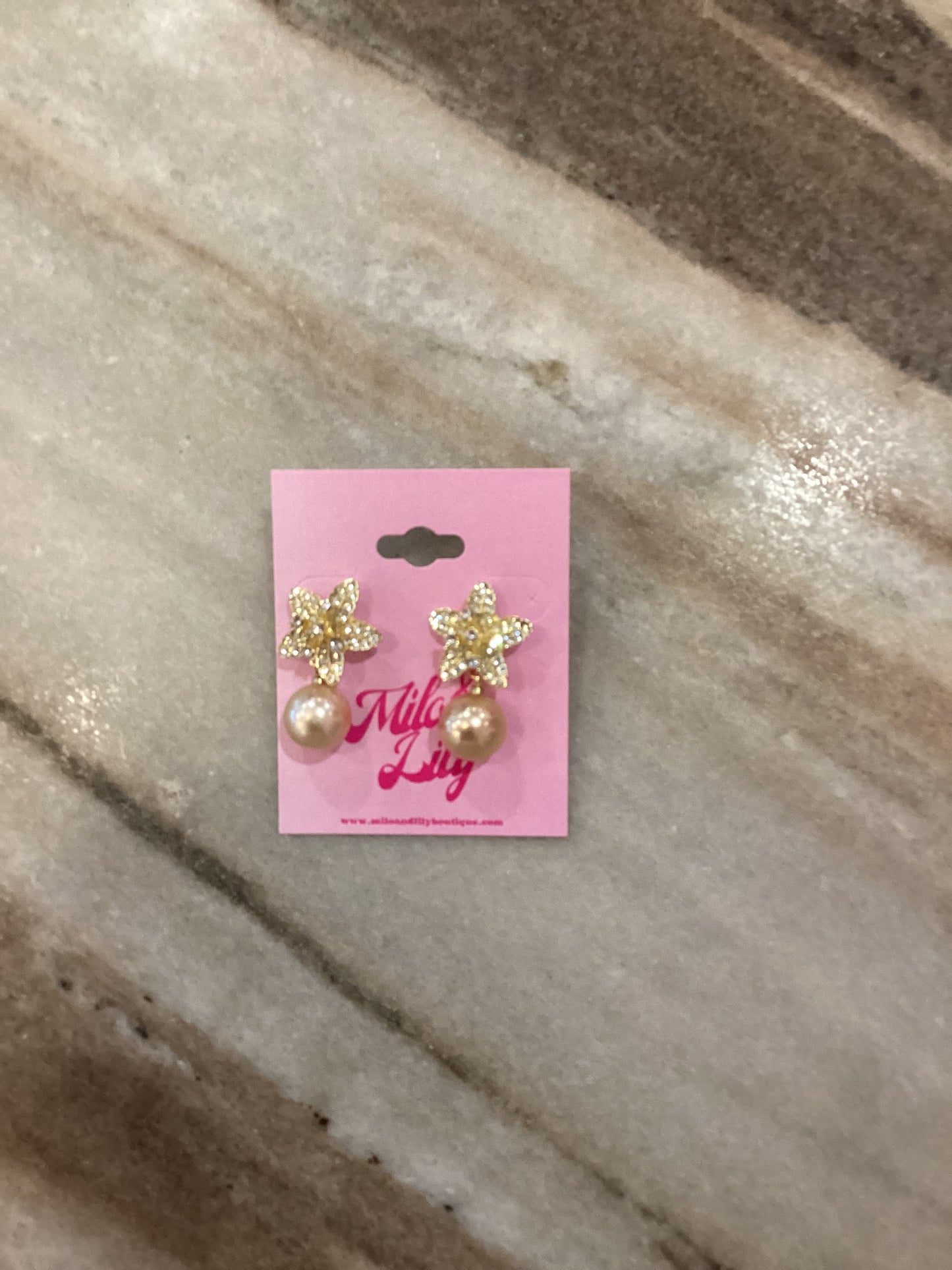 Aloha Pearl Drop Earrings