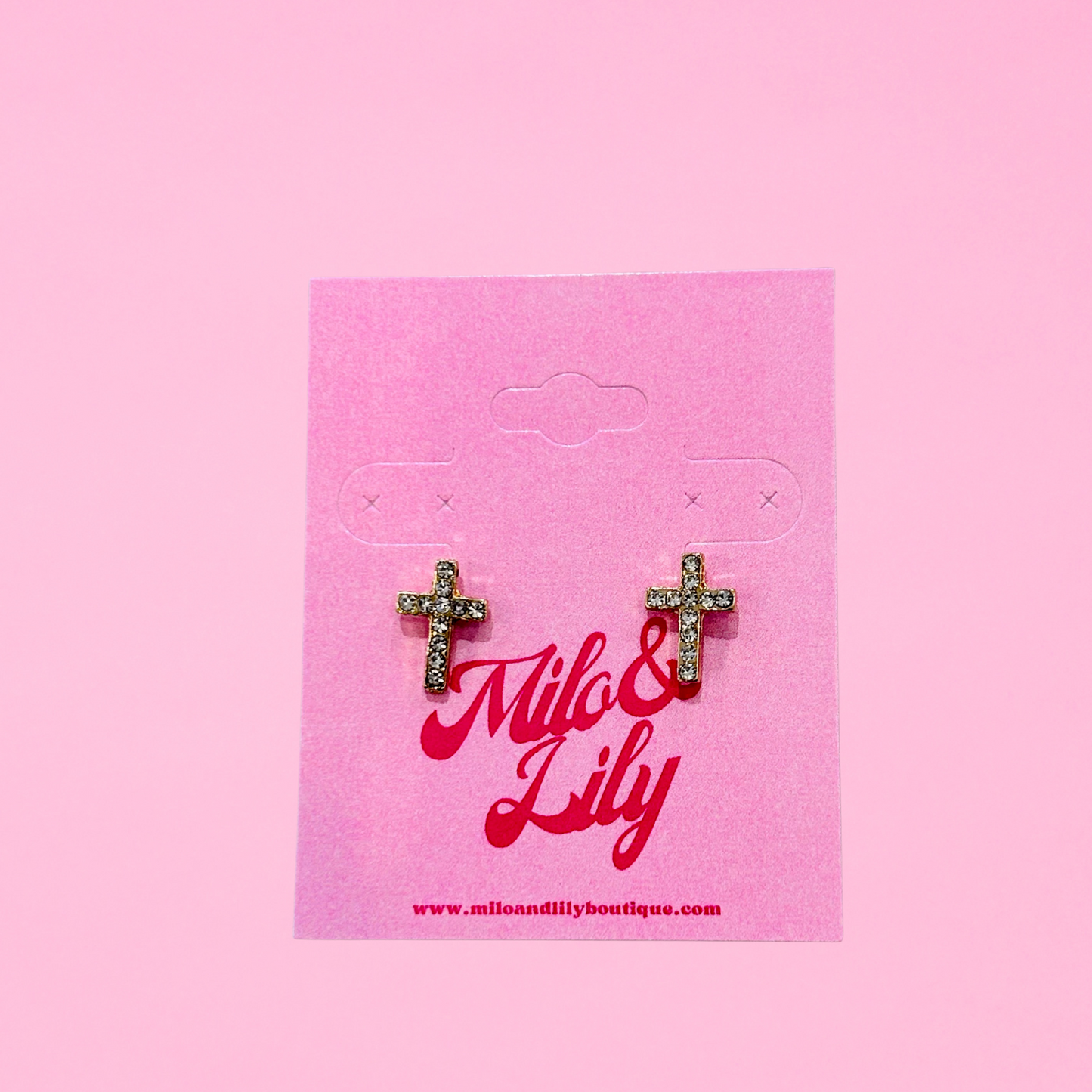 Cross Stud Earrings