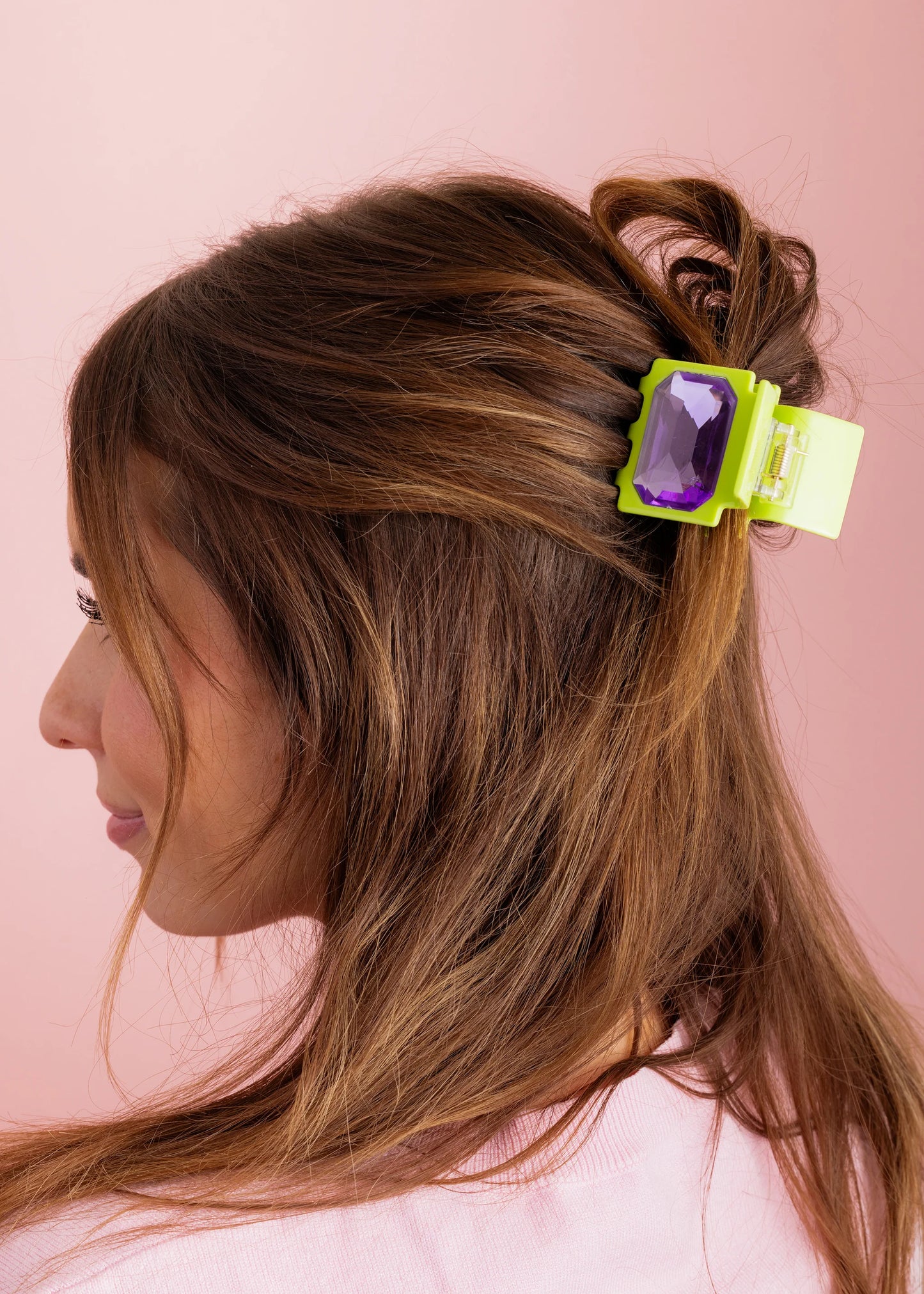 Green Gemstone Hair Clip