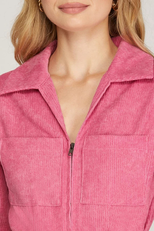 Barbie Pink Corduroy Jumpsuit - Milo & Lily Boutique