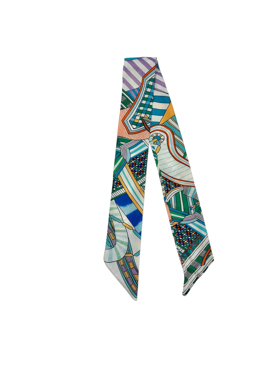 Colorful Abstract Twilly Scarf