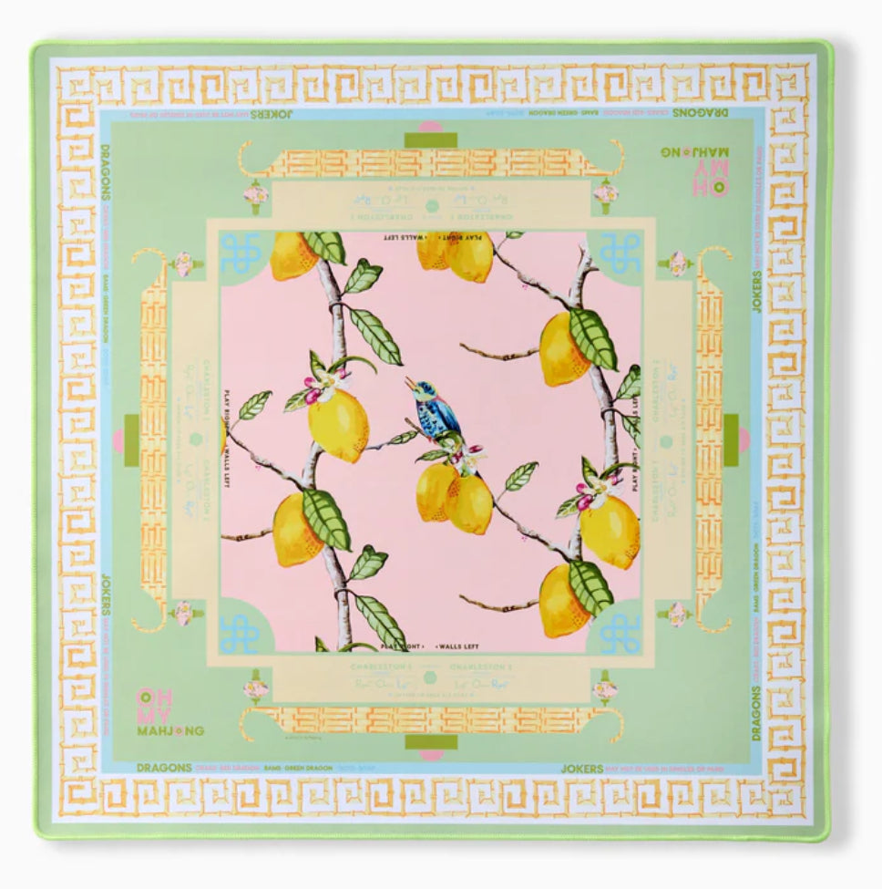 Citrus Songbird Mahjong Mat