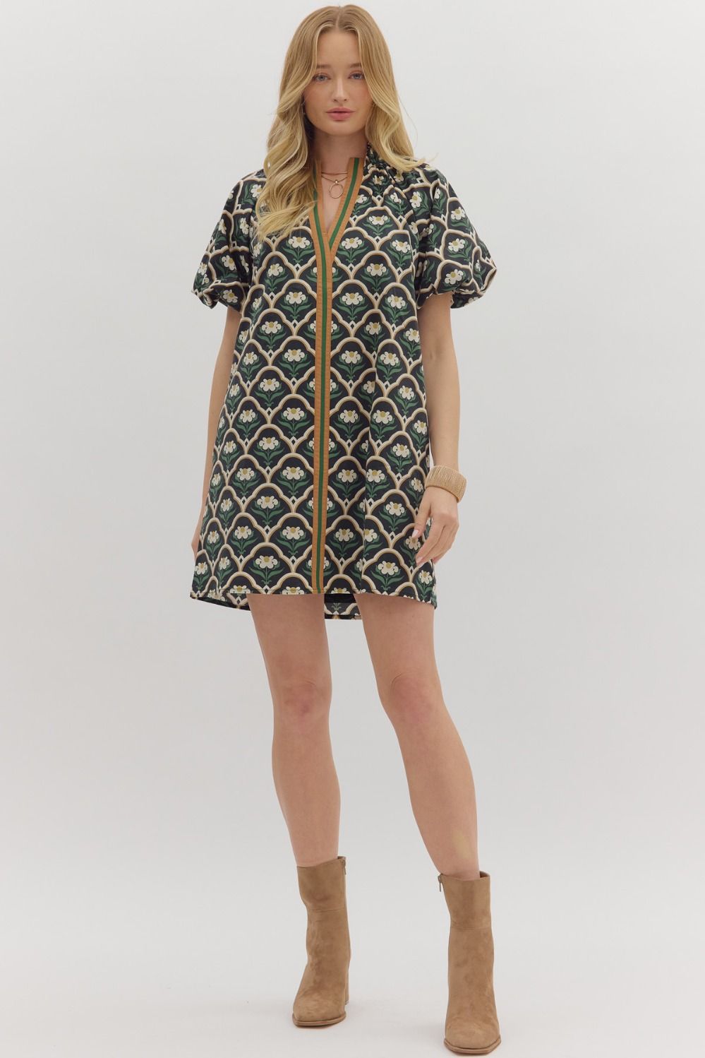 Deco Clover Shift Dress