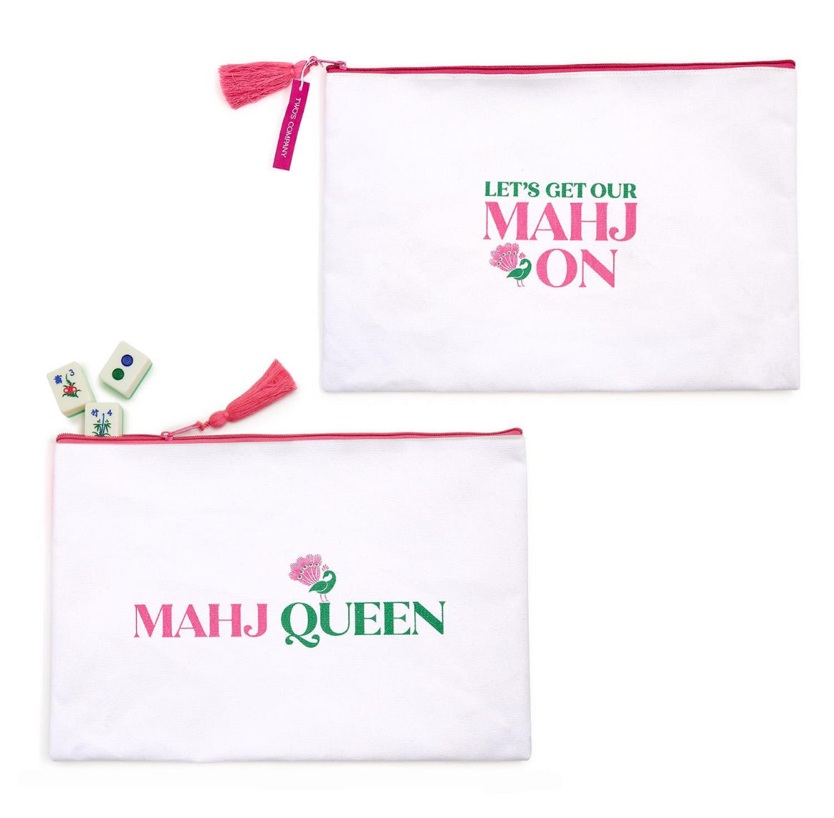 Mahjong Game Tile Storage and Accessory Multipurpose Pouch
