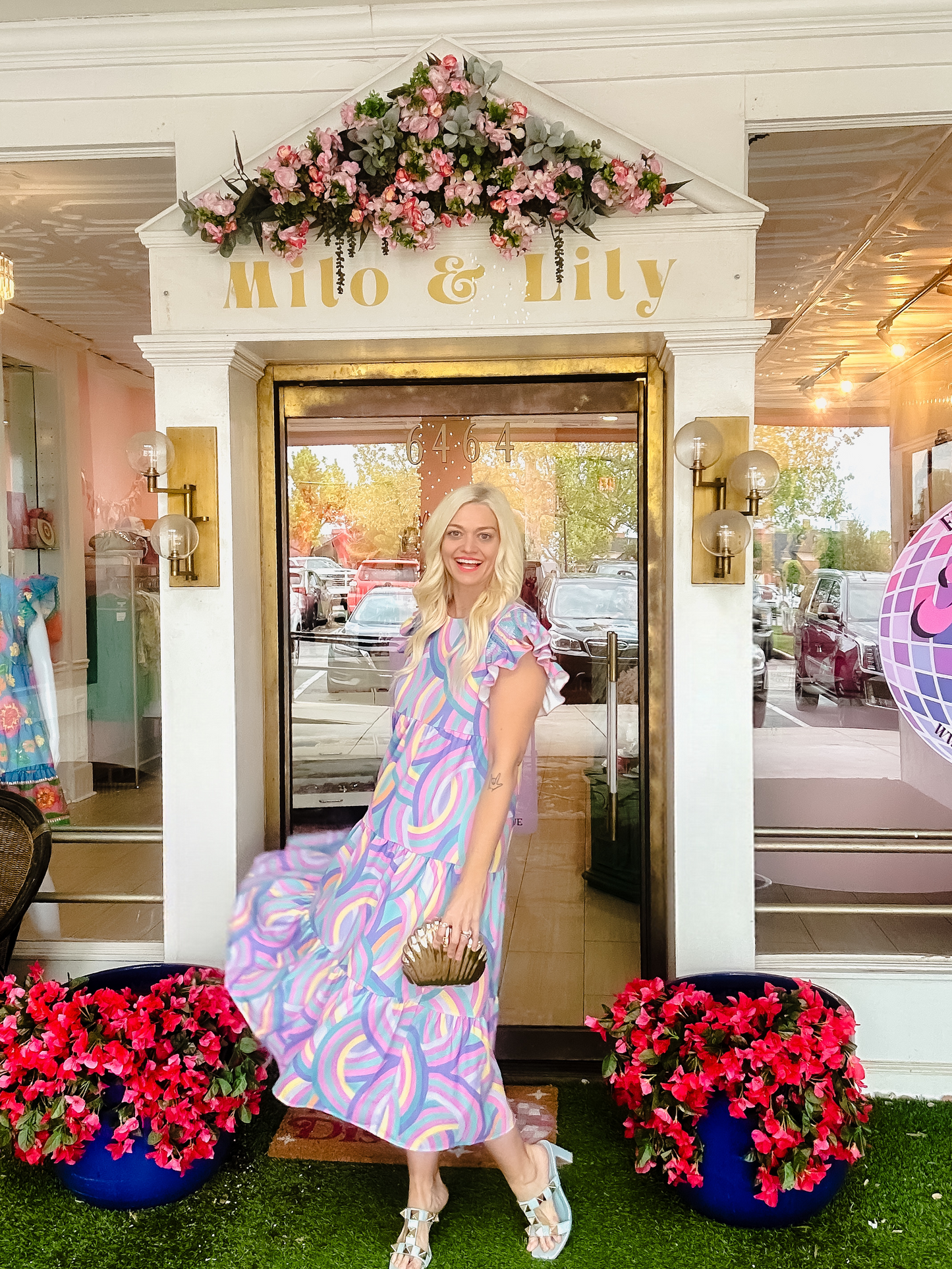 Rainbow Ruffle Maxi Dress