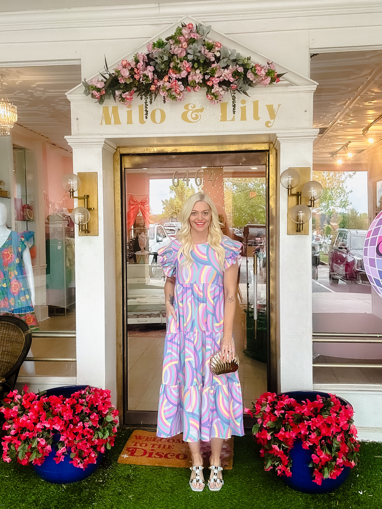 Rainbow Ruffle Maxi Dress