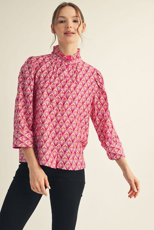 The Fan Pleat Blouse