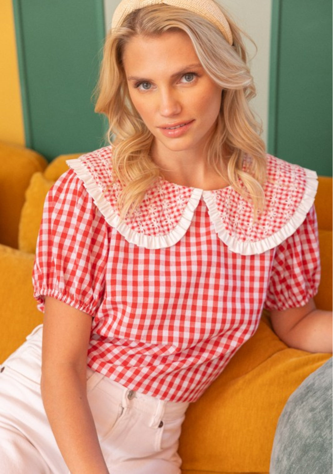 Boomer Babe Eyelet Top