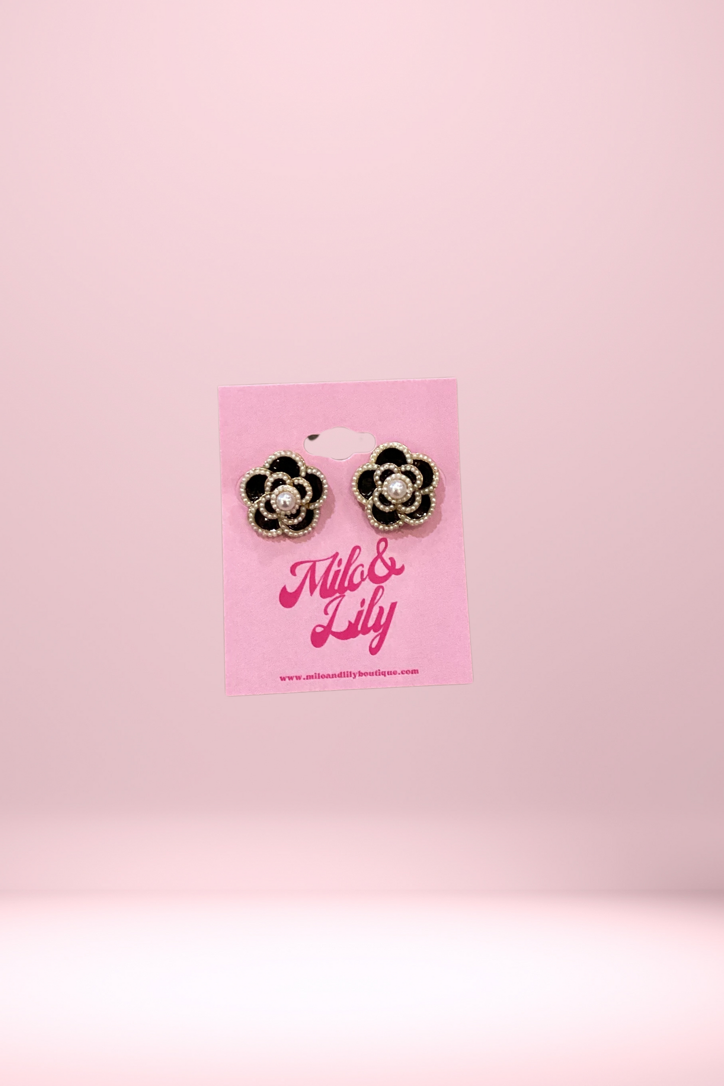 Midnight Bloom Earrings 🖤✨