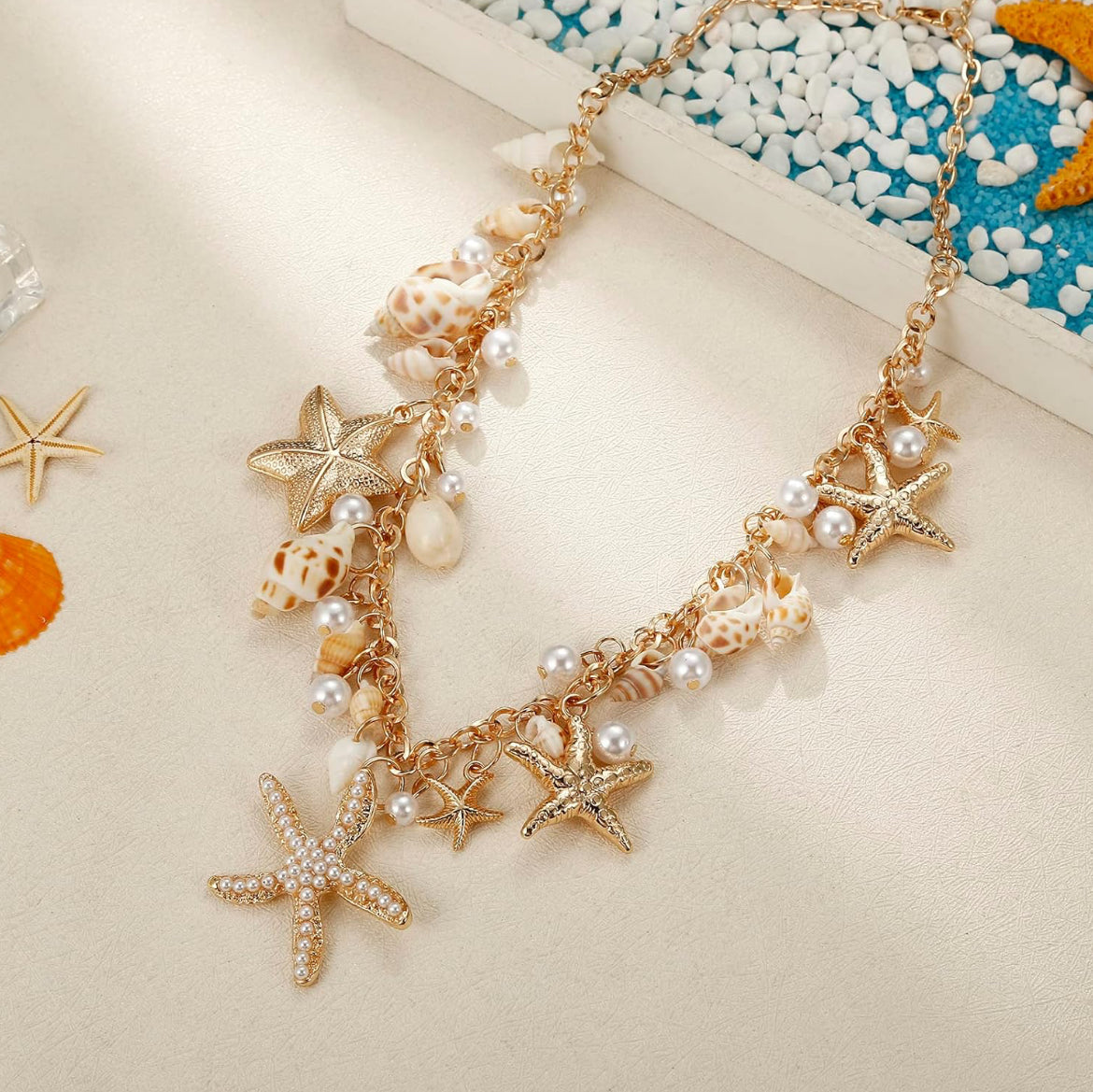 Mermaid 🧜♀️ Seashell 🐚Charm Necklace