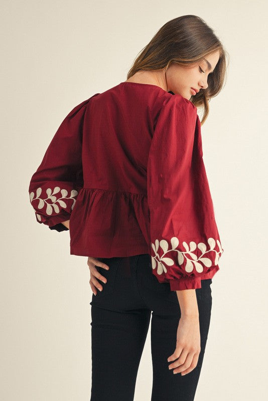 The Laurel Ribbon Blouse