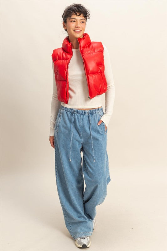 The Cherry Pop Puffer Vest