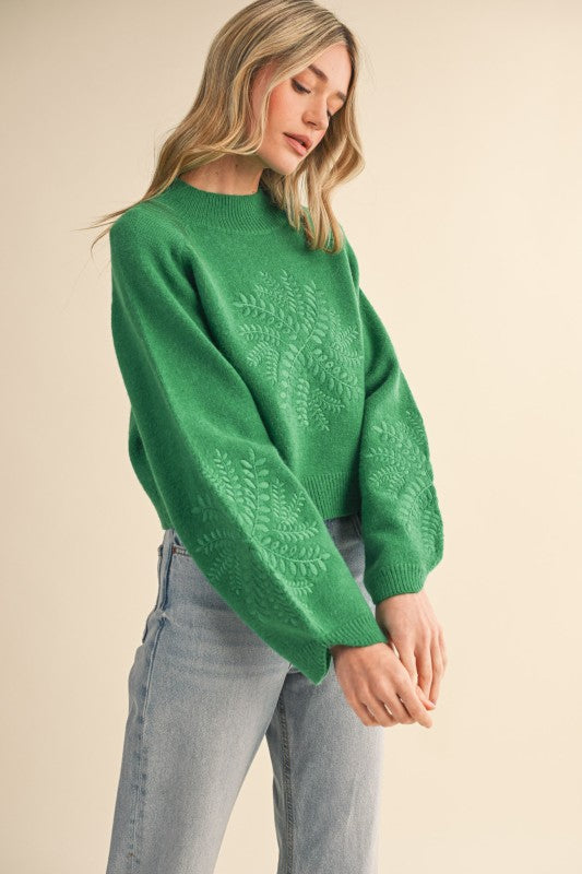 The Emerald Fern Knit Sweater