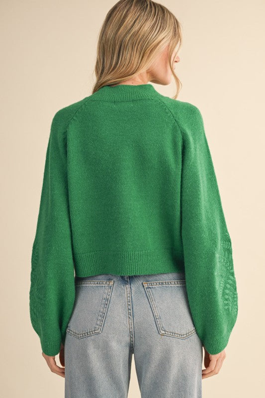 The Emerald Fern Knit Sweater