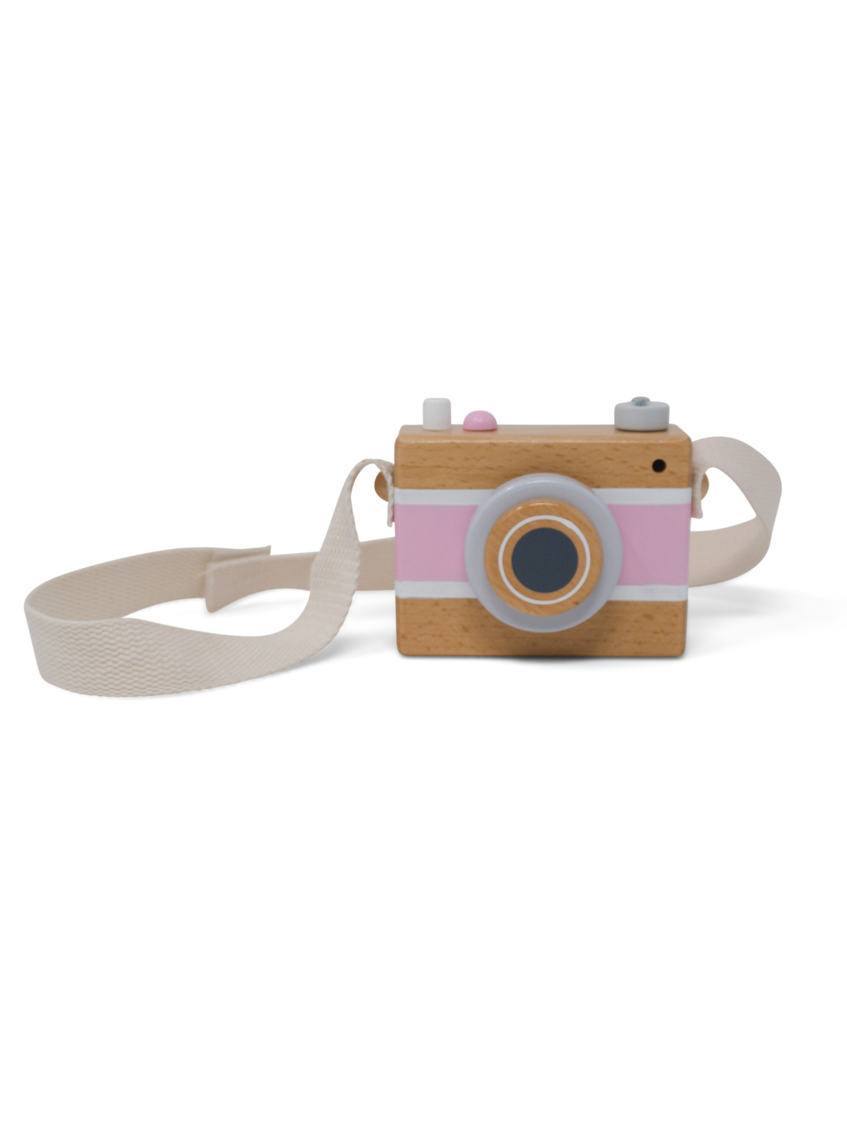 Wooden Vintage Camera Music Box: Pink or Blue