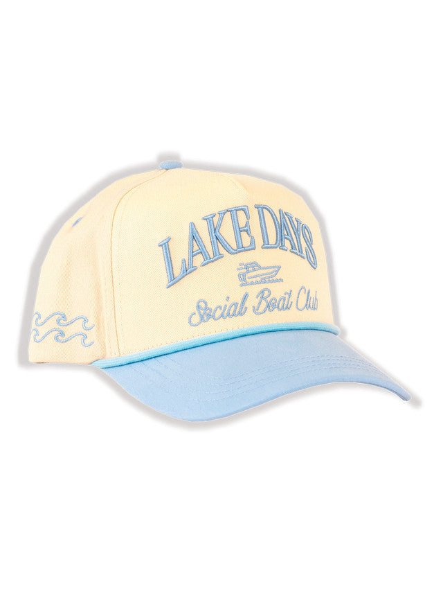 Lake Days Light Blue Social Boat Club Hat