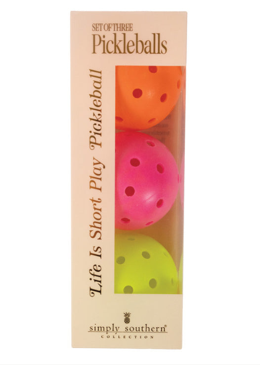Set of three Pickleballs