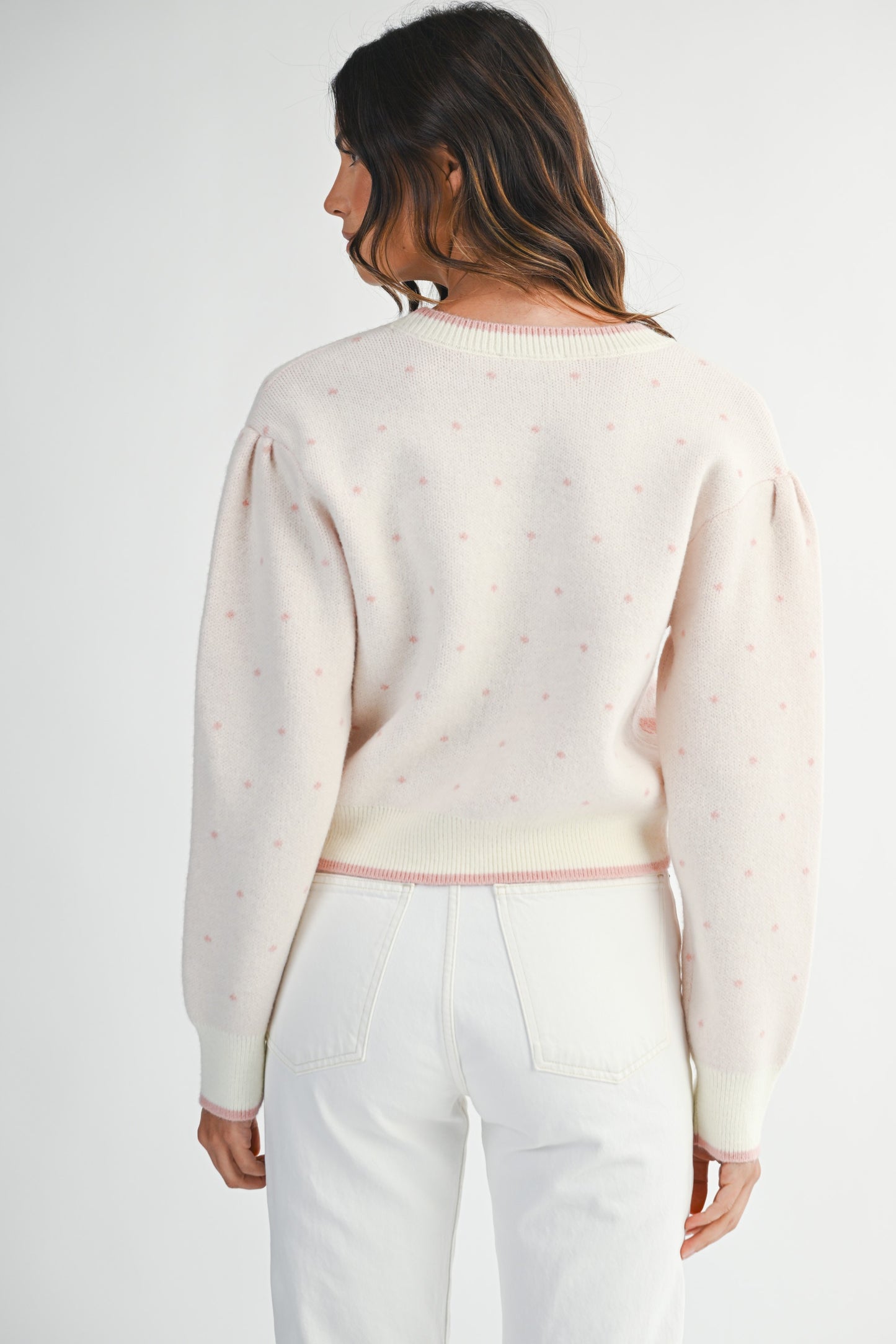 Queen of Hearts Rhinestone Button Cardigan
