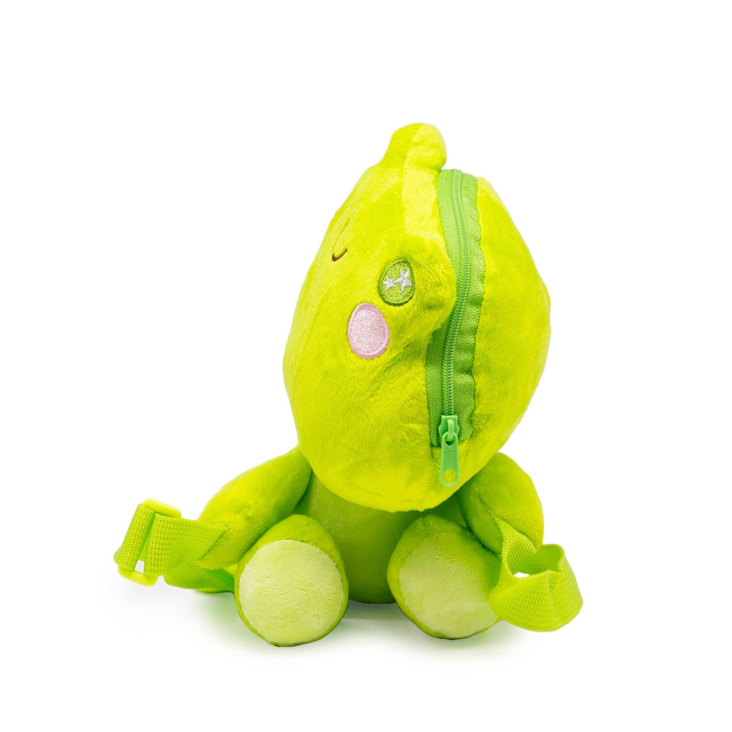 Plush Sling Crossbody Bag - Green Frog
