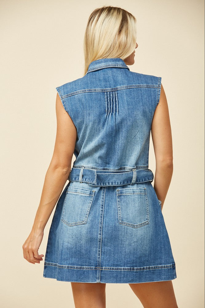 All Day Denim Mini Dress - Milo & Lily Boutique