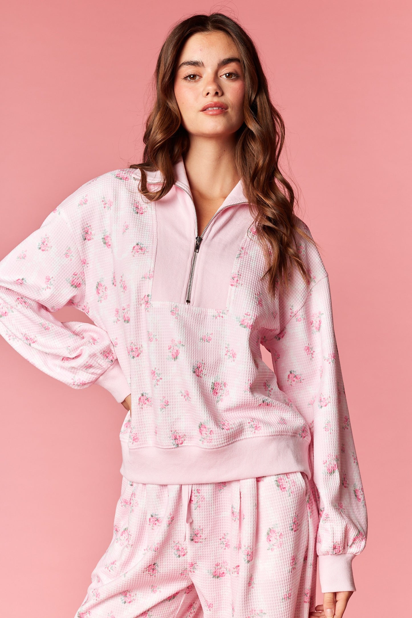 Blushing Blooms Waffle Lounge Set
