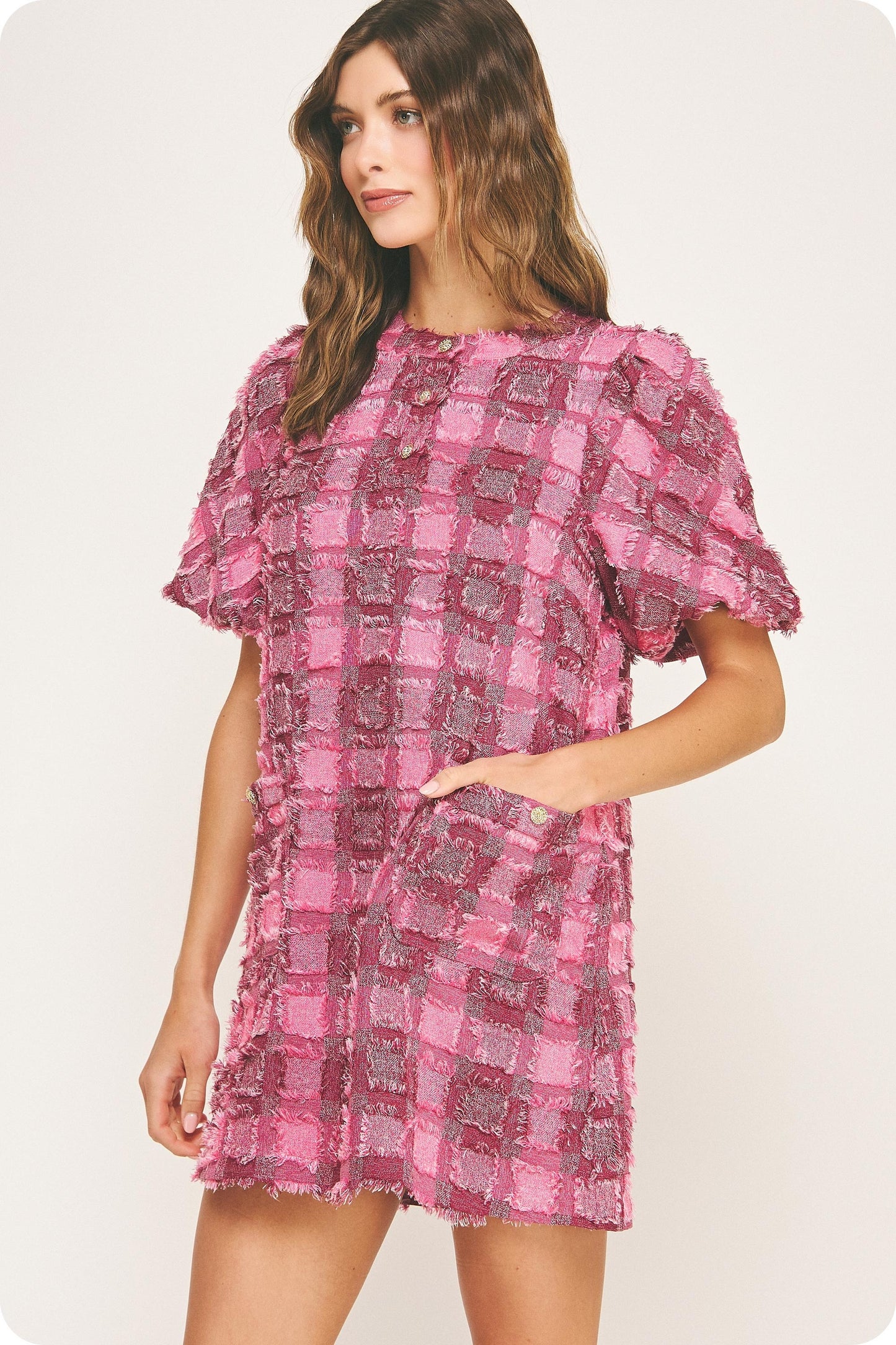Pink Tweed Dream Dress