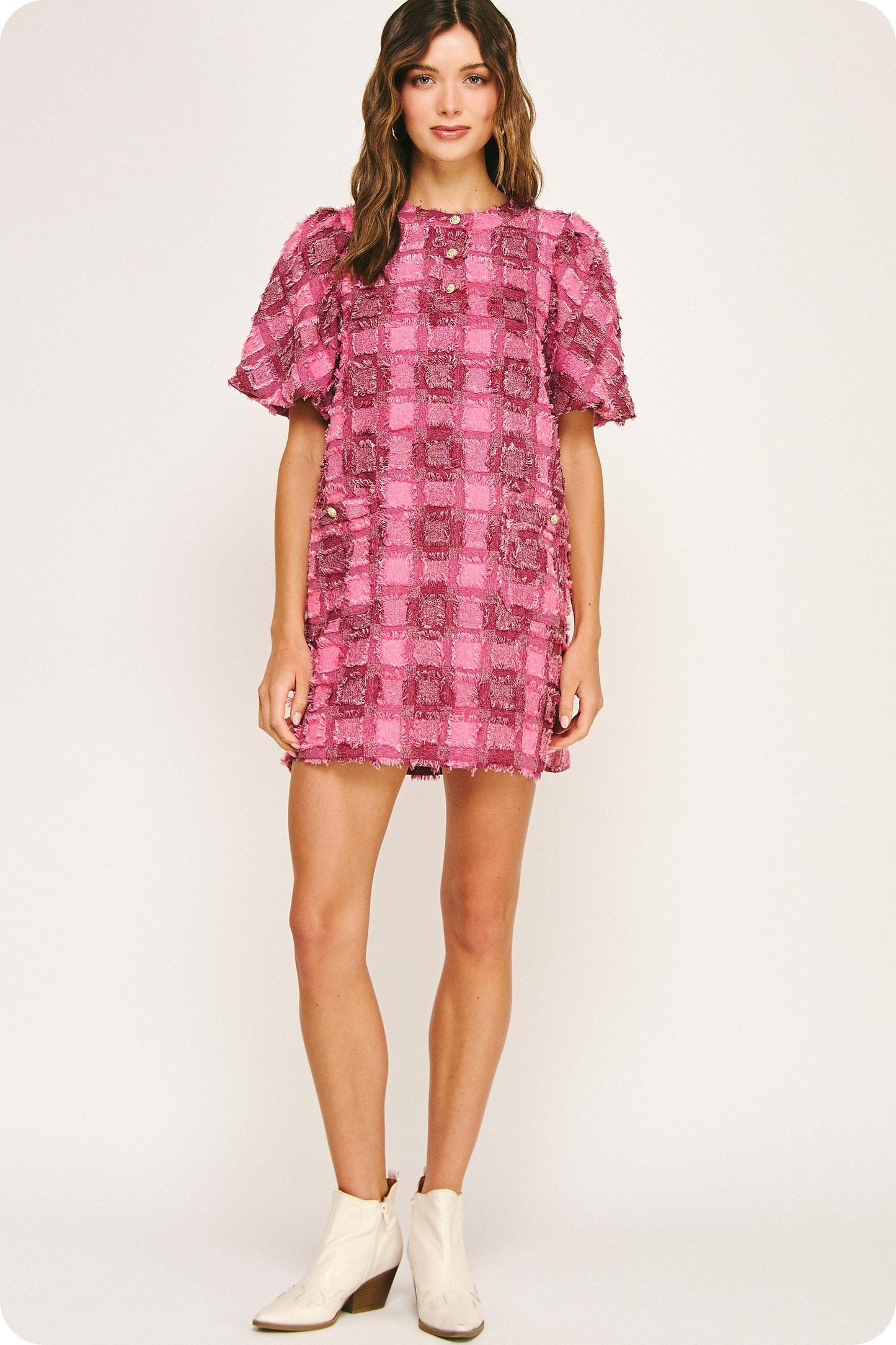 Pink Tweed Dream Dress